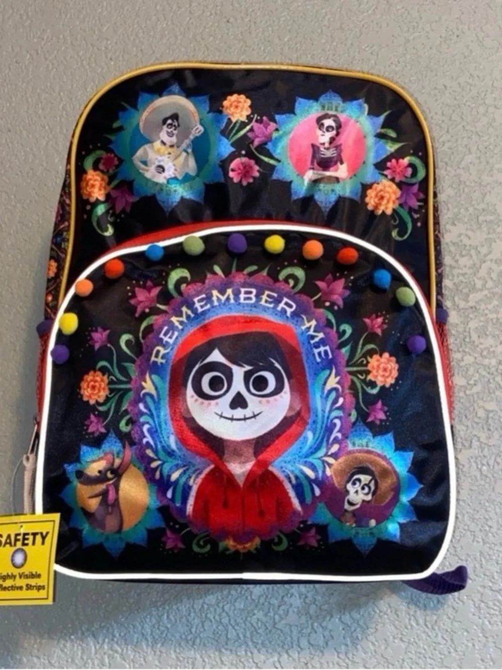 Disney COCO Movie Large Reinforced School Backpack -Remember Me- 16”H x 12”W - Picture 2 of 5